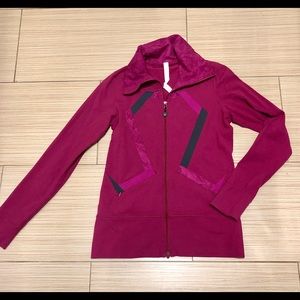 Lululemon Berry Zip Up Jacket sz 8 Luon